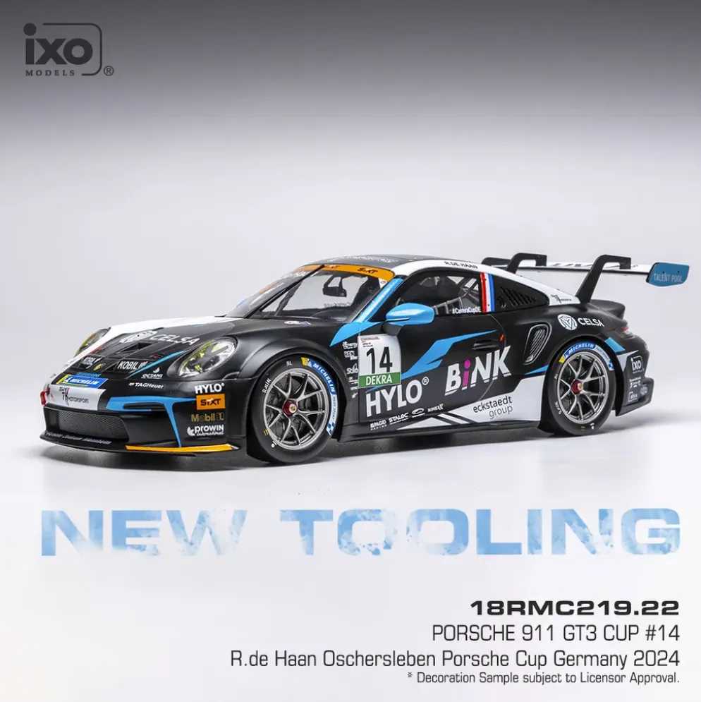 Porsche 911 GT3 Cup #14 - Robert de Haan - Porsche Cup Germany 2024 - Ixo - 1:18