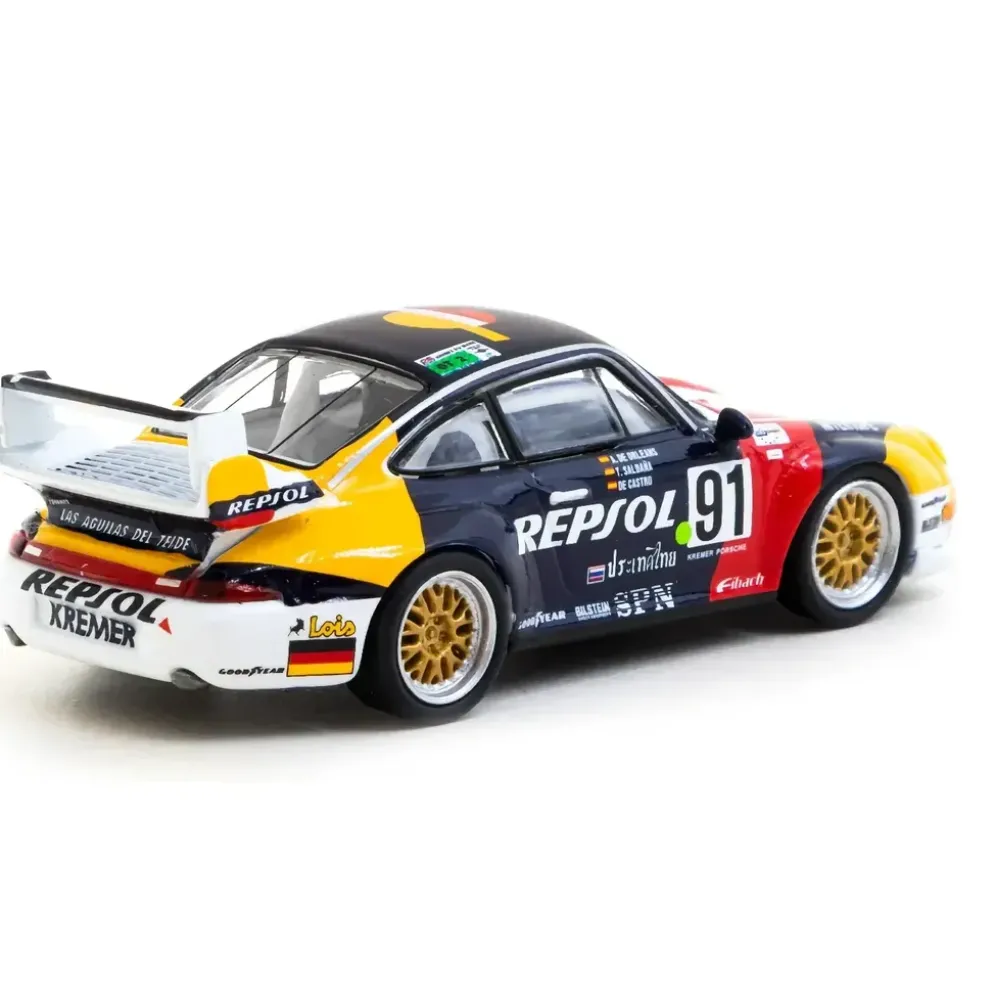 Porsche 911 GT2 #91 - 24h Le Mans 1995 - Schuco x Tarmac Works - 1:64