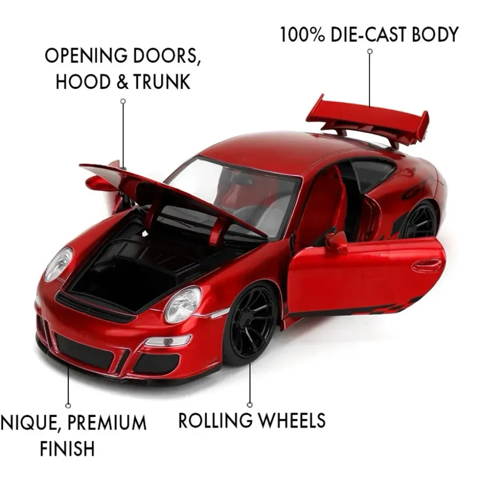 Porsche 911 GT3 (997) - Röd - Pink Slips - Jada Toys - 1:24