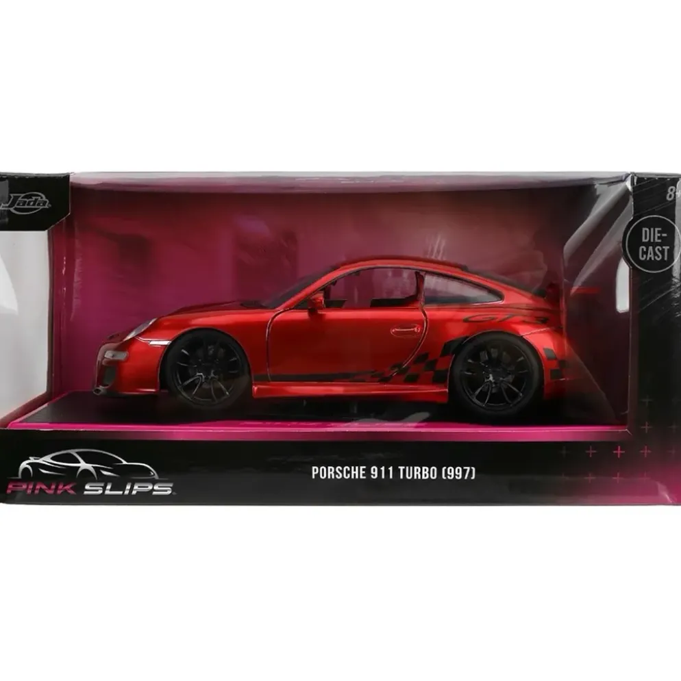 Porsche 911 GT3 (997) - Röd - Pink Slips - Jada Toys - 1:24