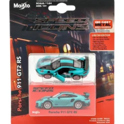 Porsche 911 (991) GT2 RS - Blågrön - Speed Icons - Maisto - 1:64