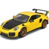 Porsche 911 GT2 RS - Gul / Svart - Maisto - 1:24