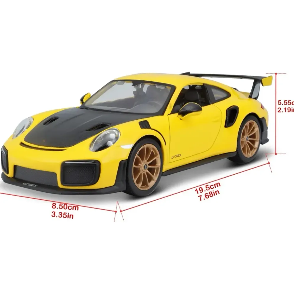 Porsche 911 GT2 RS - Gul / Svart - Maisto - 1:24