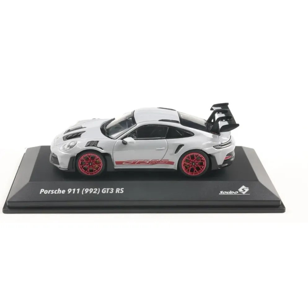 Porsche 911 (993) GT3 RS - 2023 - Ljusgrå / Röd - Solido - 1:43