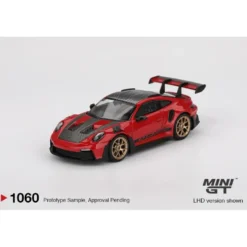 Porsche 911 (992) GT3 RS Weissach Package Guards Red - Röd - 1060 - Mini GT - 1:64