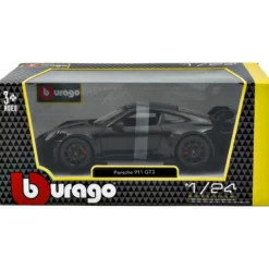 Porsche 911 (992) GT3 - Svart - 2021 - Bburago - 1:24