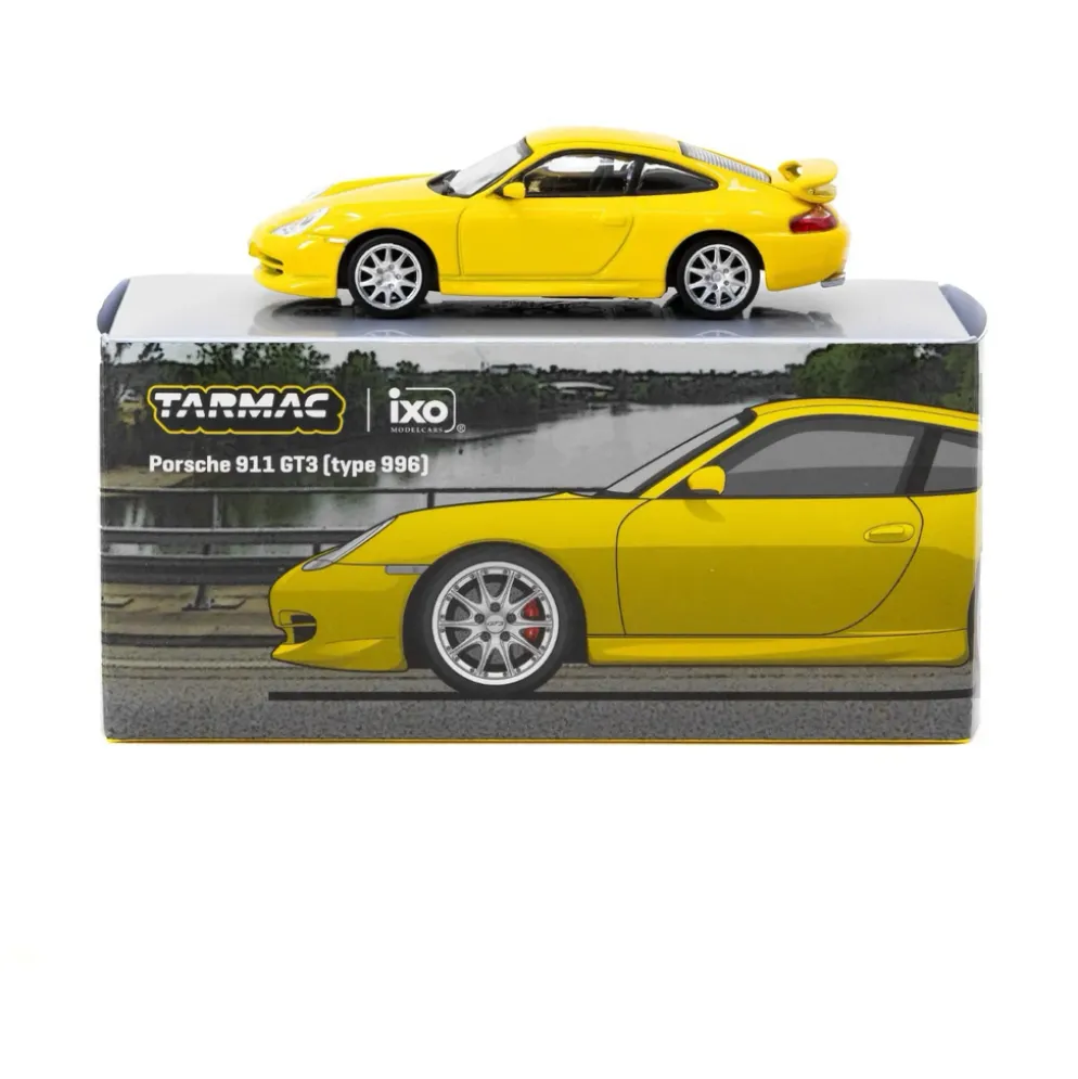 Porsche 911 GT3 (type 996) - Gul - Tarmac Works x Ixo Models - 1:64