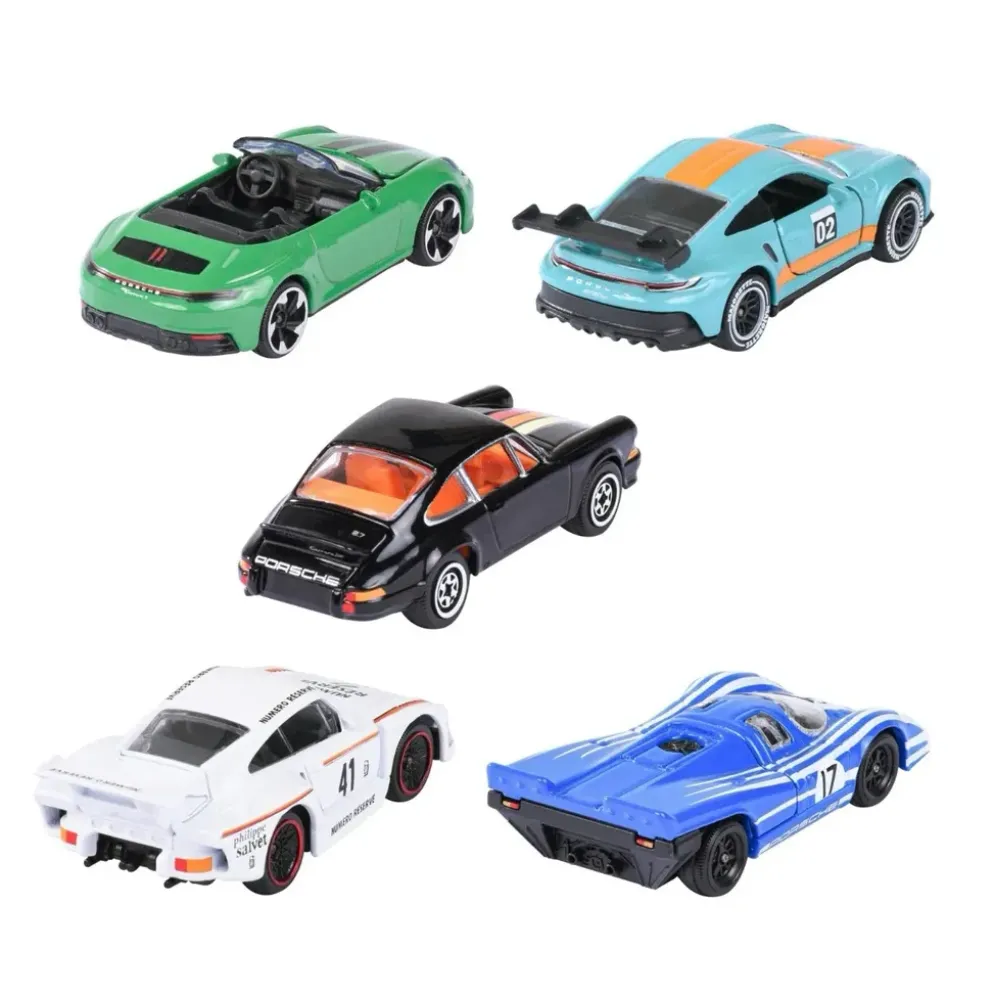 Porsche - 5 leksaksbilar giftpack - Majorette