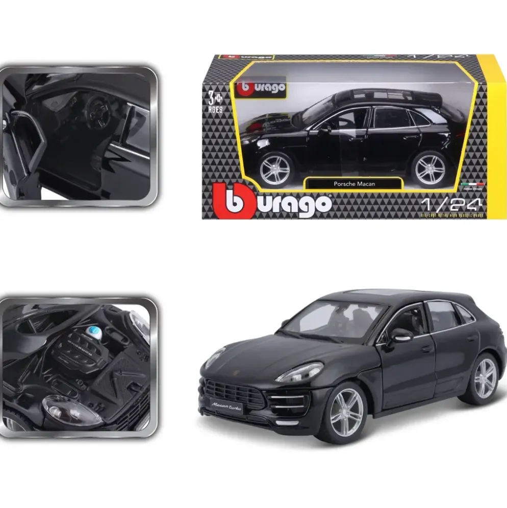 Porsche Macan - Svart - Bburago - 1:24