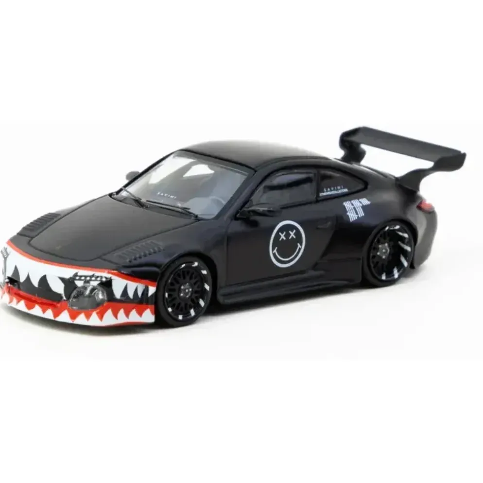Porsche Old & New 997 - Svart - HOBBY64 - Tarmac - 1:64