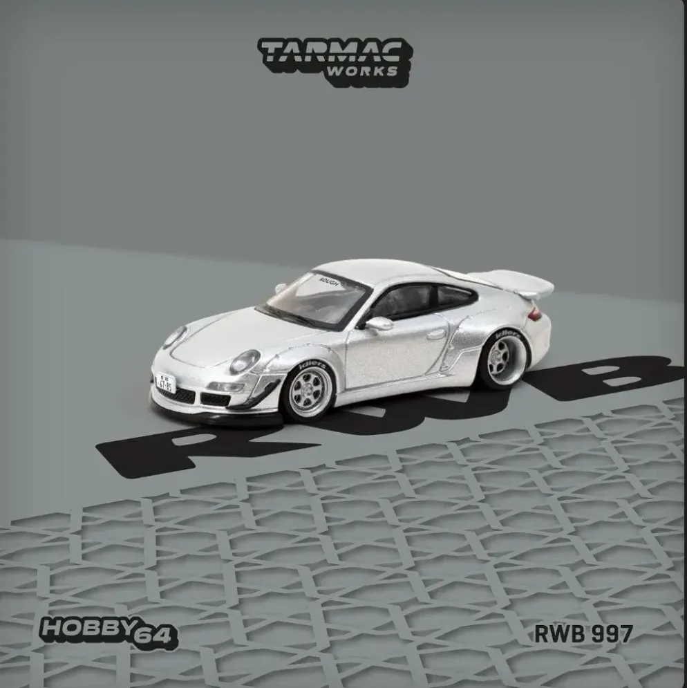 Porsche RWB 997 - Abu Dhabi - Silver - Tarmac Works - 1:64