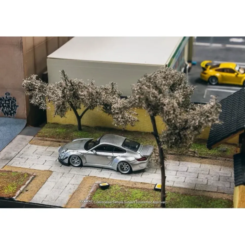 Porsche RWB 997 - Abu Dhabi - Silver - Tarmac Works - 1:64