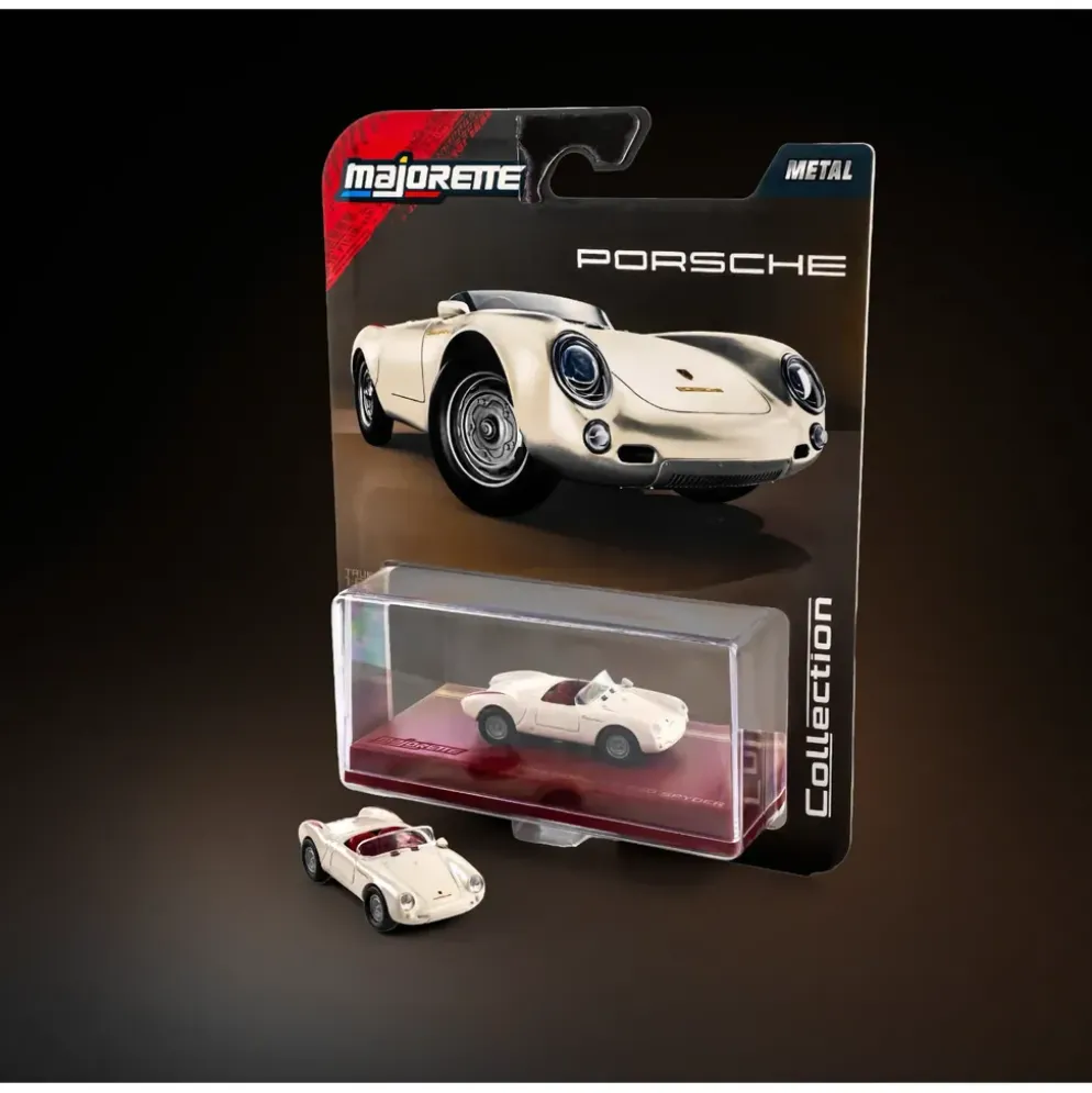1955 Porsche 550 Spyder - Vit - Collection Series - Majorette - 1:64
