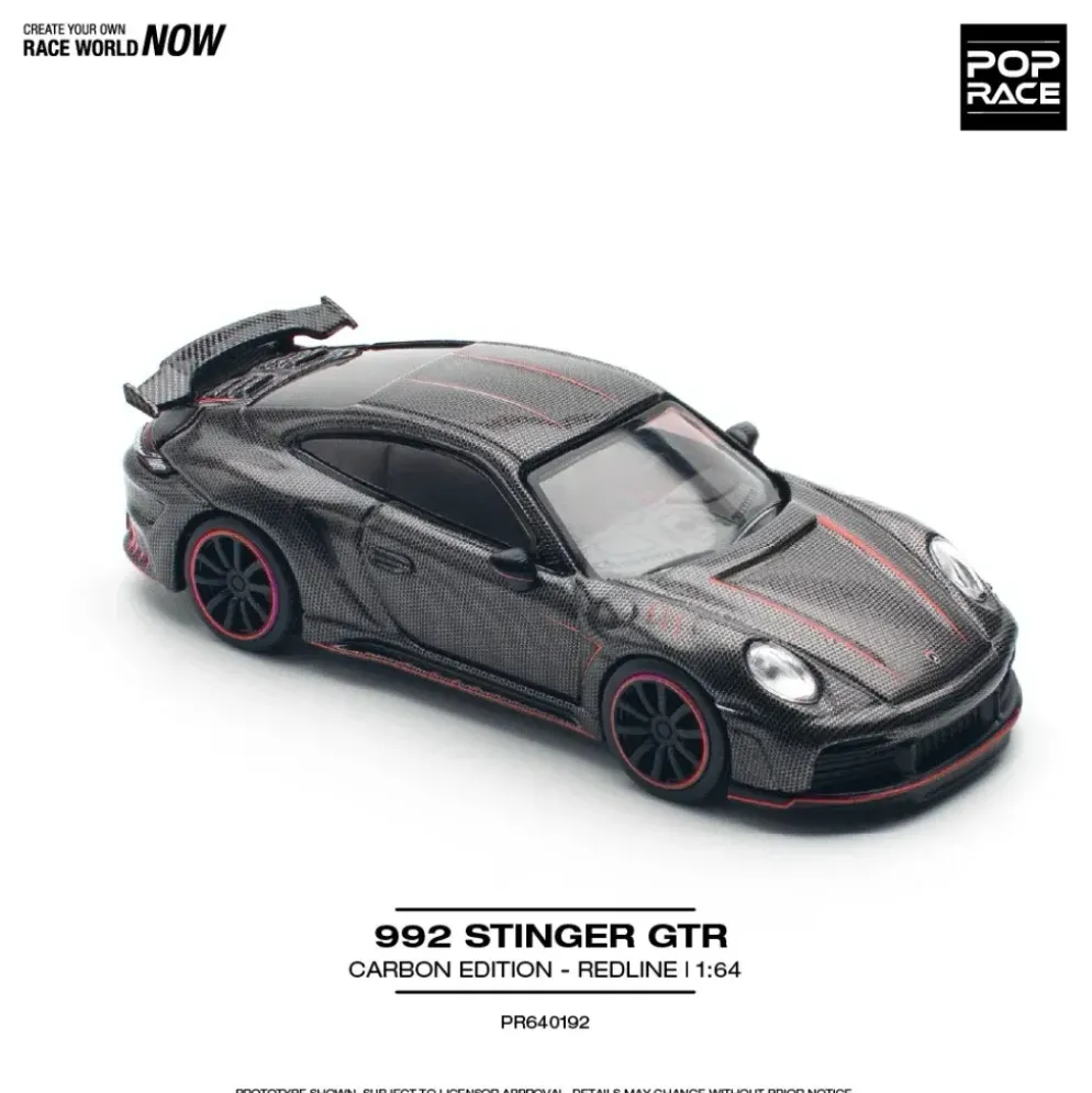 Porsche 911 (992) Stinger GTR - Carbon Edition (Red Line) - 192 - Pop Race - 1:64