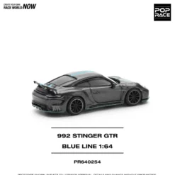 Porsche 911 (992) Stinger GTR - Carbon Edition (Blue Line) - 254 - Pop Race - 1:64