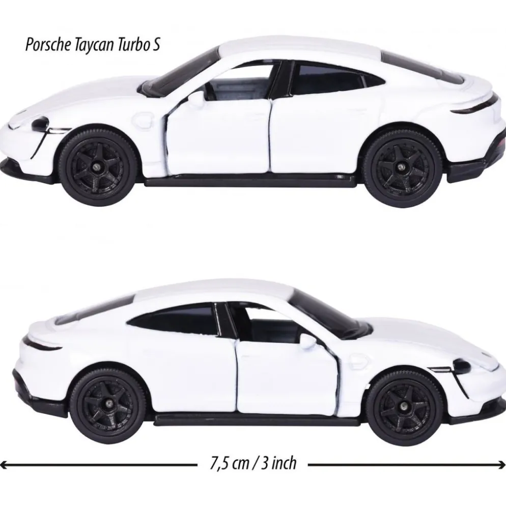 Porsche Taycan Turbo S - Vit - Porsche Edition - Majorette