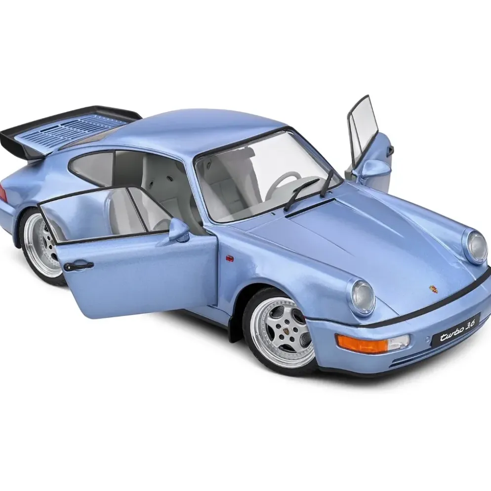 Porsche 911 (964) Turbo - 1990 - Blå - Solido - 1:18