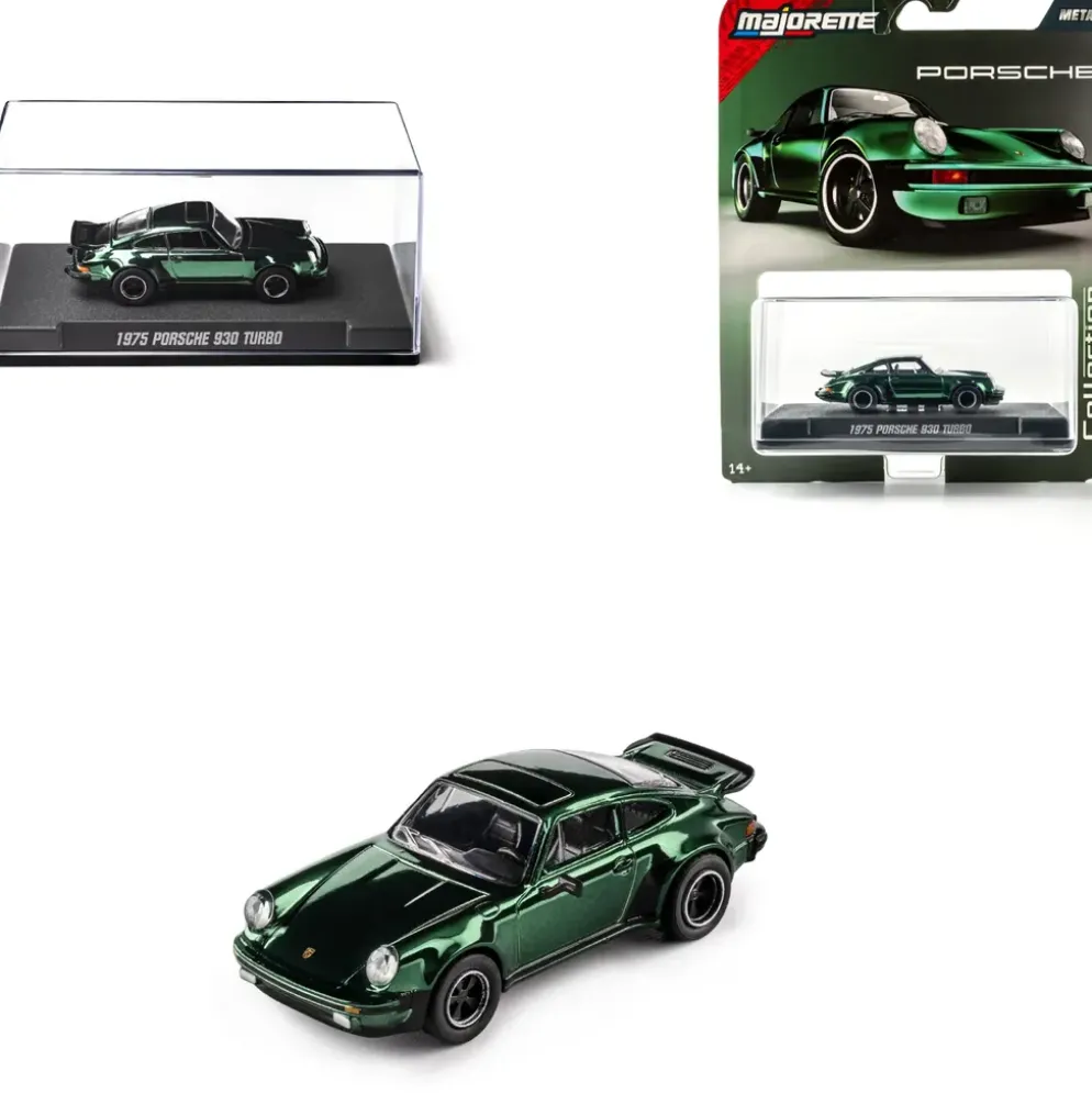 1975 Porsche 911 (930) Turbo - Grön - Collection Series - Majorette - 1:64