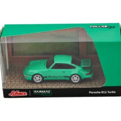 Porsche 911 Turbo - Grön - Schuco x Tarmac - 1:64