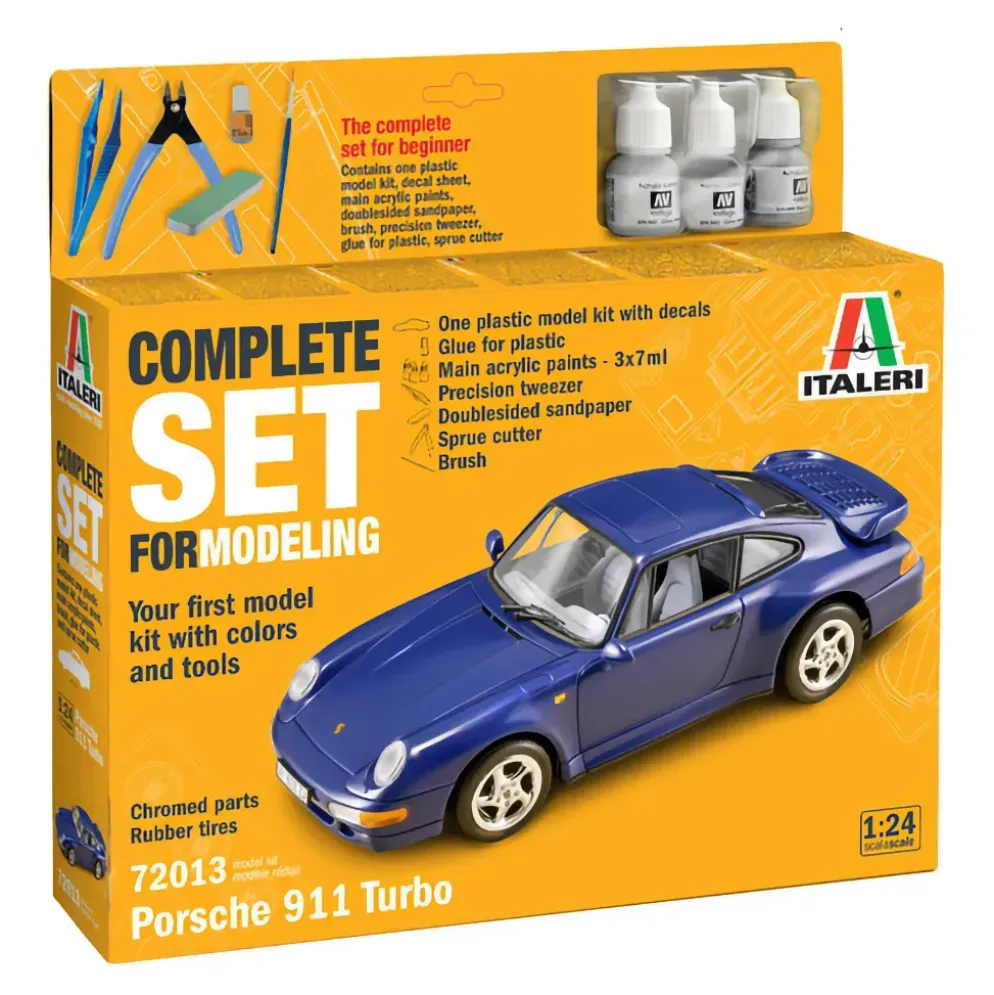 Porsche 911 Turbo - Komplett Byggset 72013 - Italeri - 1:24