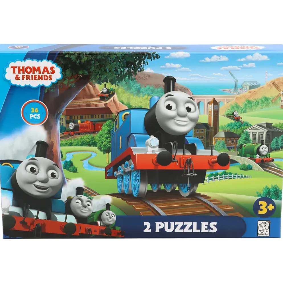 Pussel Tåget Thomas (2-pack) - 12 och 24 bitar - Barbo Toys