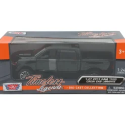2019 RAM 1500 Crew Cab Laramie - Svart - Motormax - 1:27