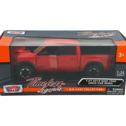 2019 RAM 1500 Crew Cab Rebel - Röd - Motormax - 1:27