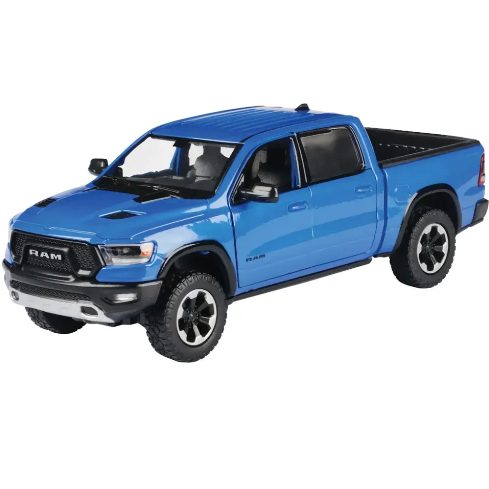 2019 RAM 1500 Rebel Crew Cab - Blå - Motormax - 1:27