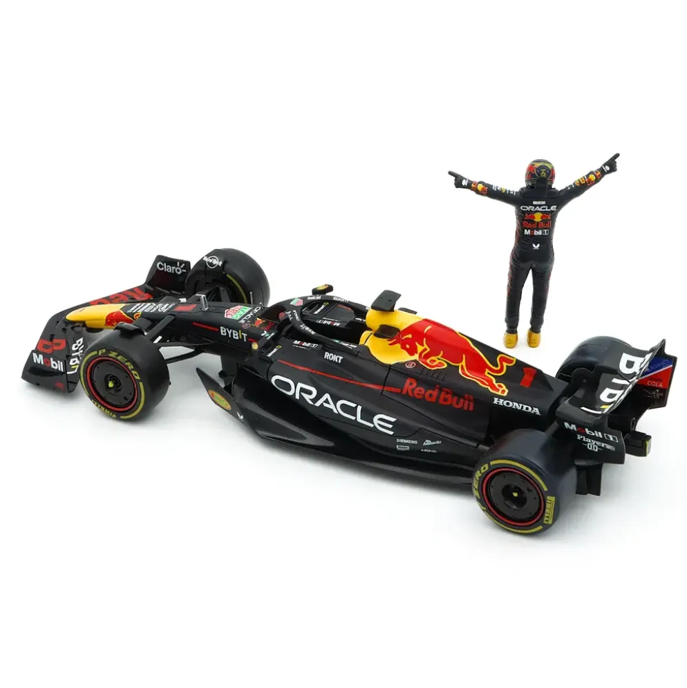 Red Bull - RB19 - Bil och Max samlarfigur - Bburago - 1:24