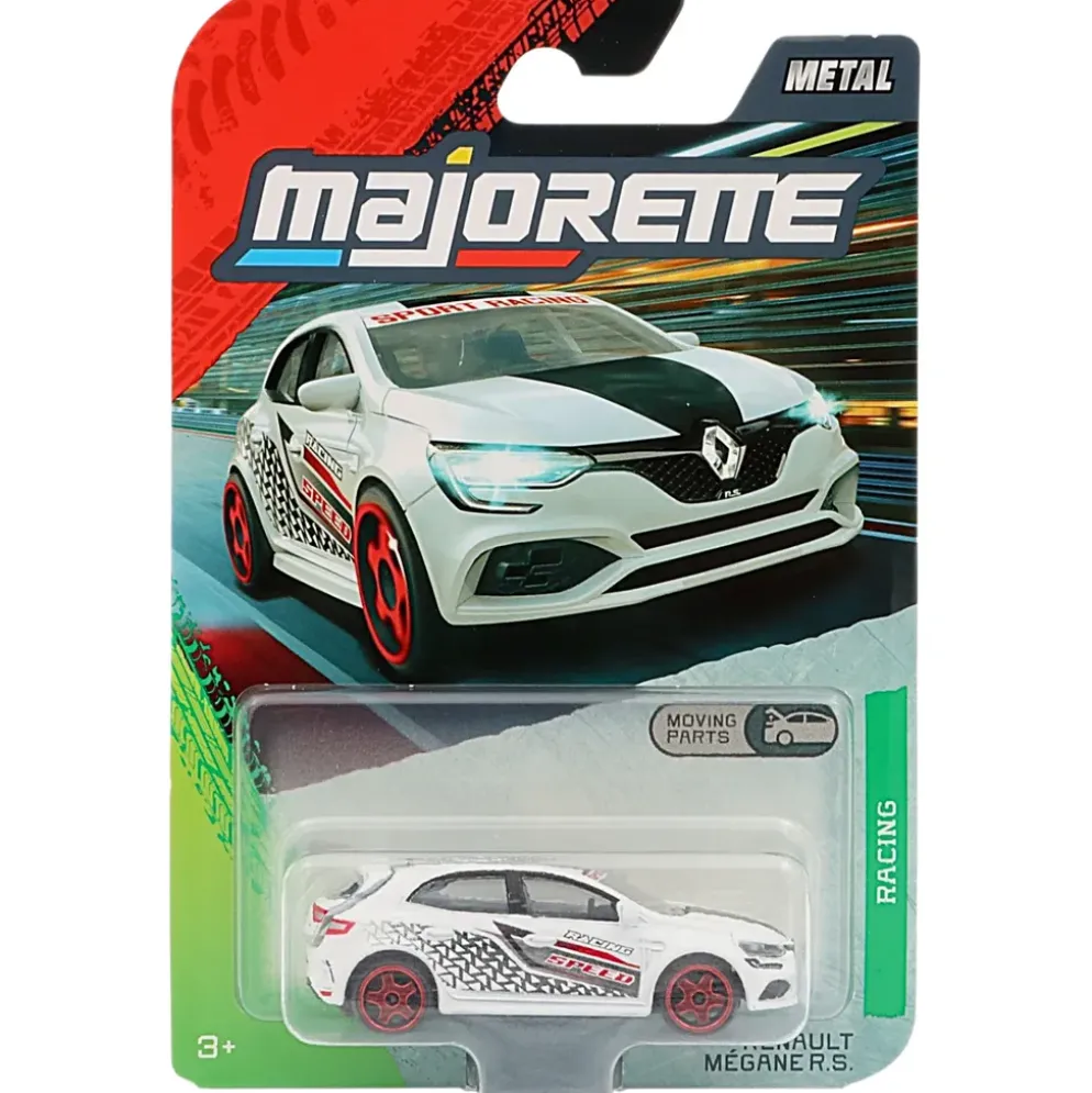 Renault Mégane R.S. - Vit - Racing Premium Cars - Majorette - 7 cm