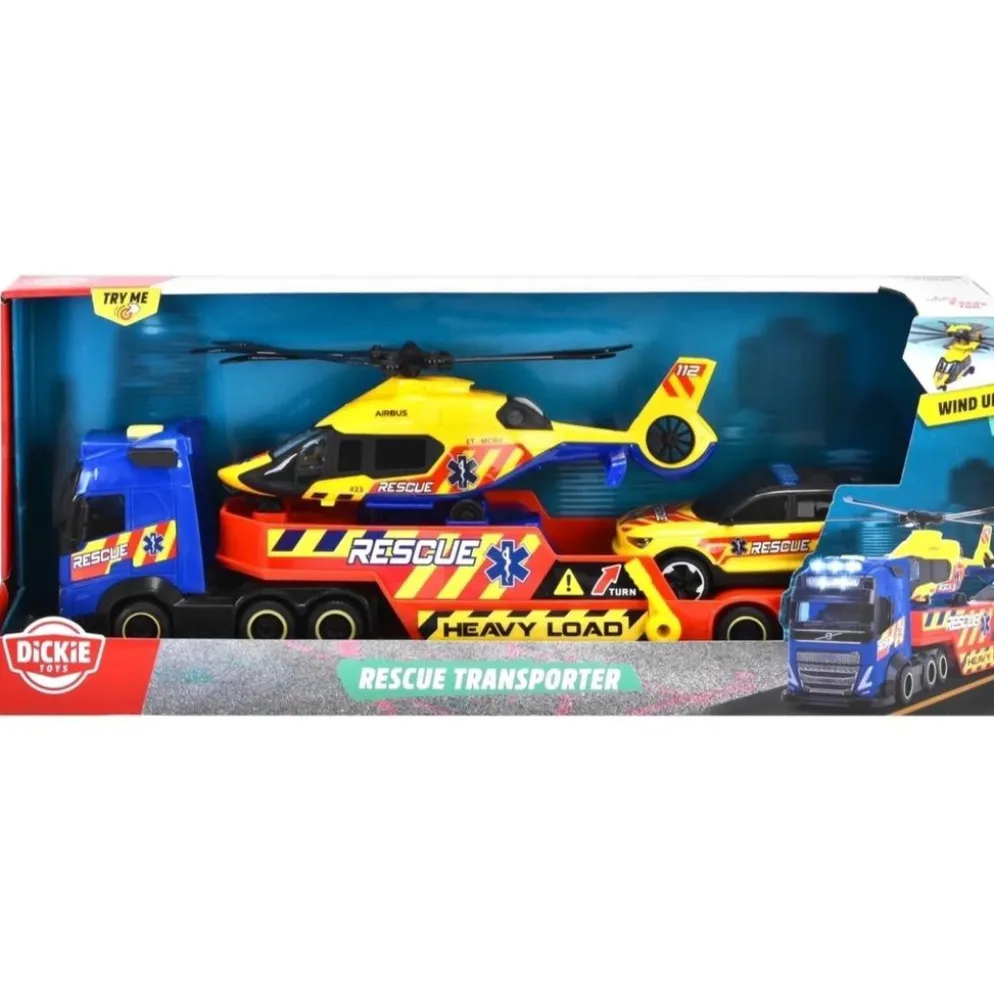 Rescue Transporter - Volvo FH16 + Volvo XC40 - Dickie Toys