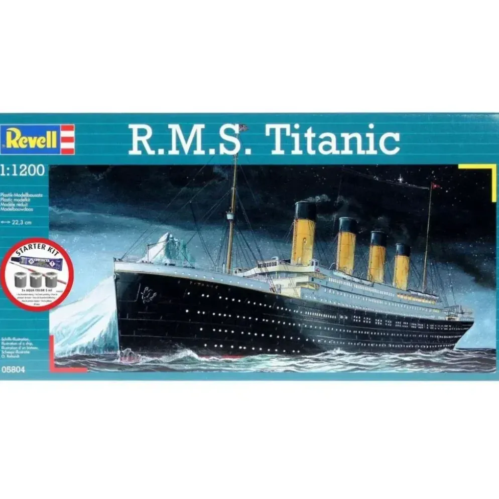 R.M.S. Titanic - Set med lim, färg och pensel - Revell - 1:1200