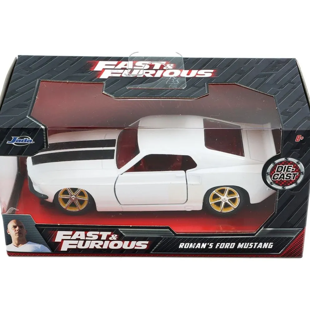 Roman's Ford Mustang - Vit - Fast & Furious - Jada - 1:32