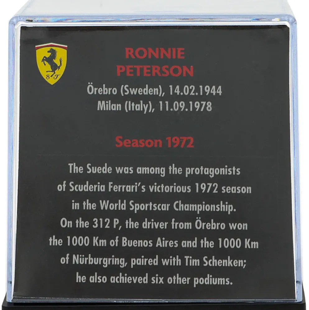 Ronnie Peterson - Hjälm - 1972 - Magazine Models - 1:5