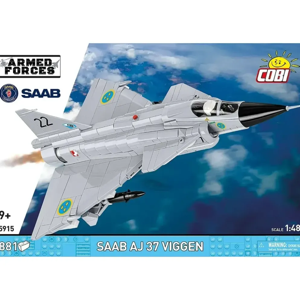 Saab AJ 37 Viggen - Klossbyggmodell - 5915 - COBI - 1:48