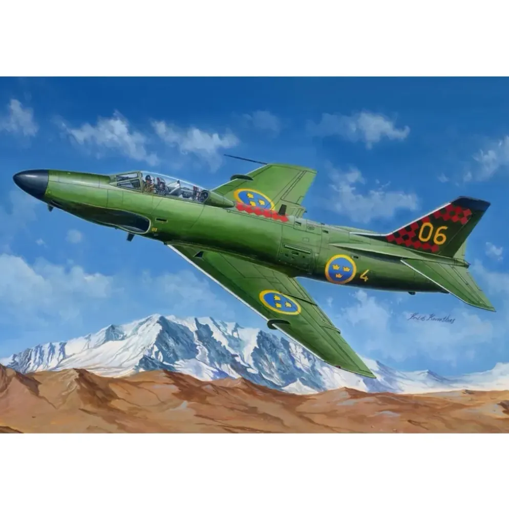 Saab J-32/E Lansen - Byggmodell - 81752 - Hobby Boss - 1:48