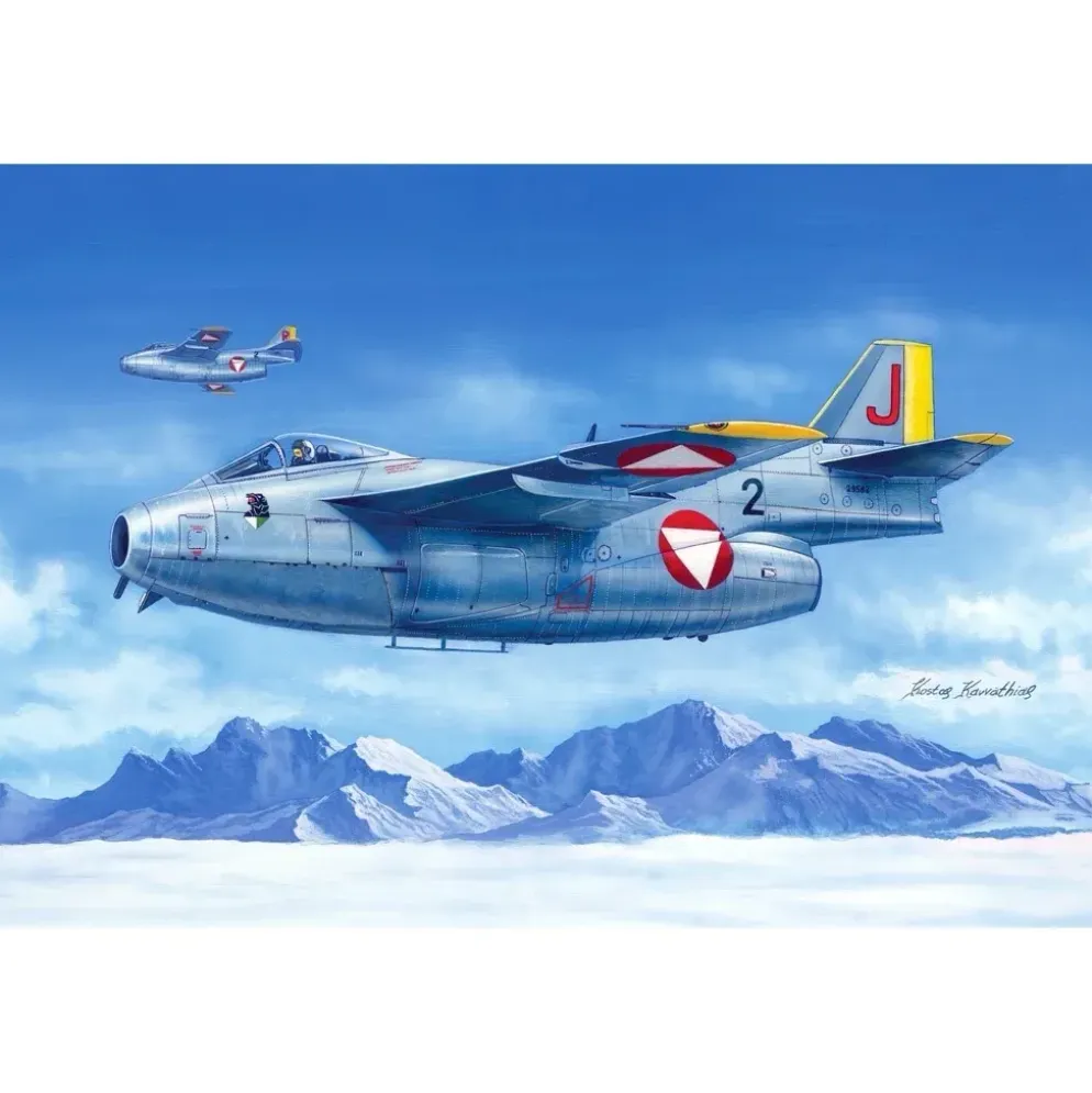 Saab J-29F Tunnan - Byggmodell - 81745 - Hobby Boss - 1:48