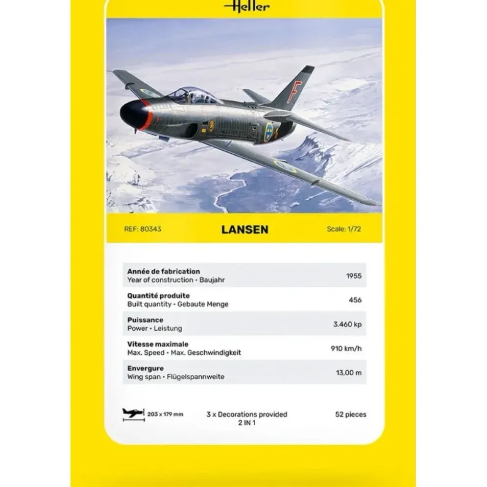 Saab 32 Lansen - 80343 - Heller - 1:72