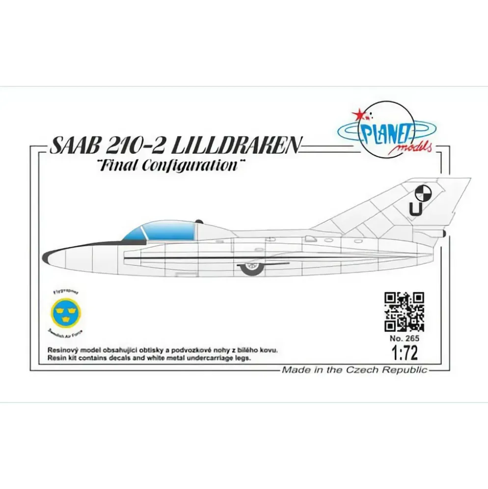 SAAB 210-2 Lilldraken "Final Conf." - Planet Models - 1:72