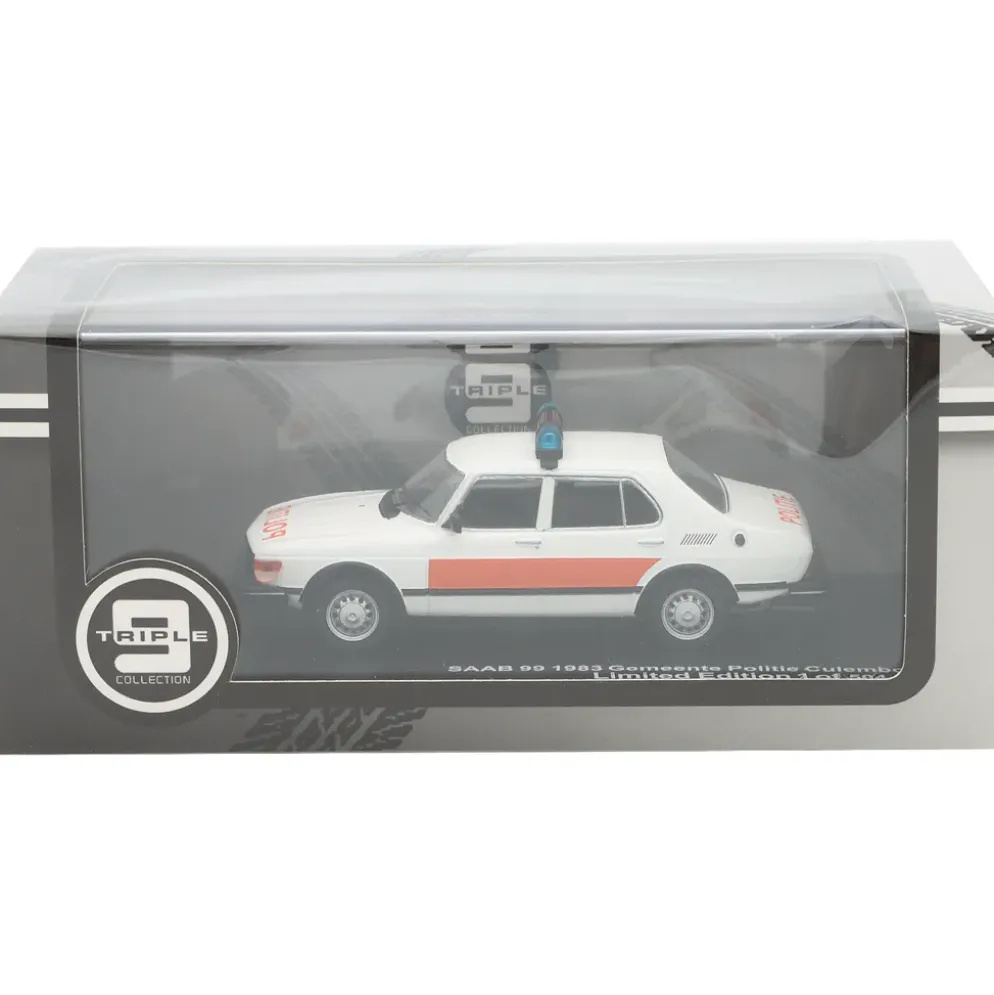 Saab 99 polisbil - 1983 - Nederländerna - Vit - Triple9 - 1:43