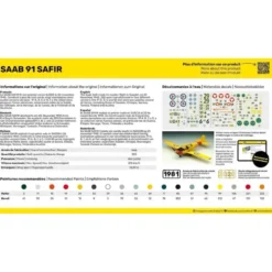 Saab 91 Safir - Färg ingår - 56287 - Heller - 1:72