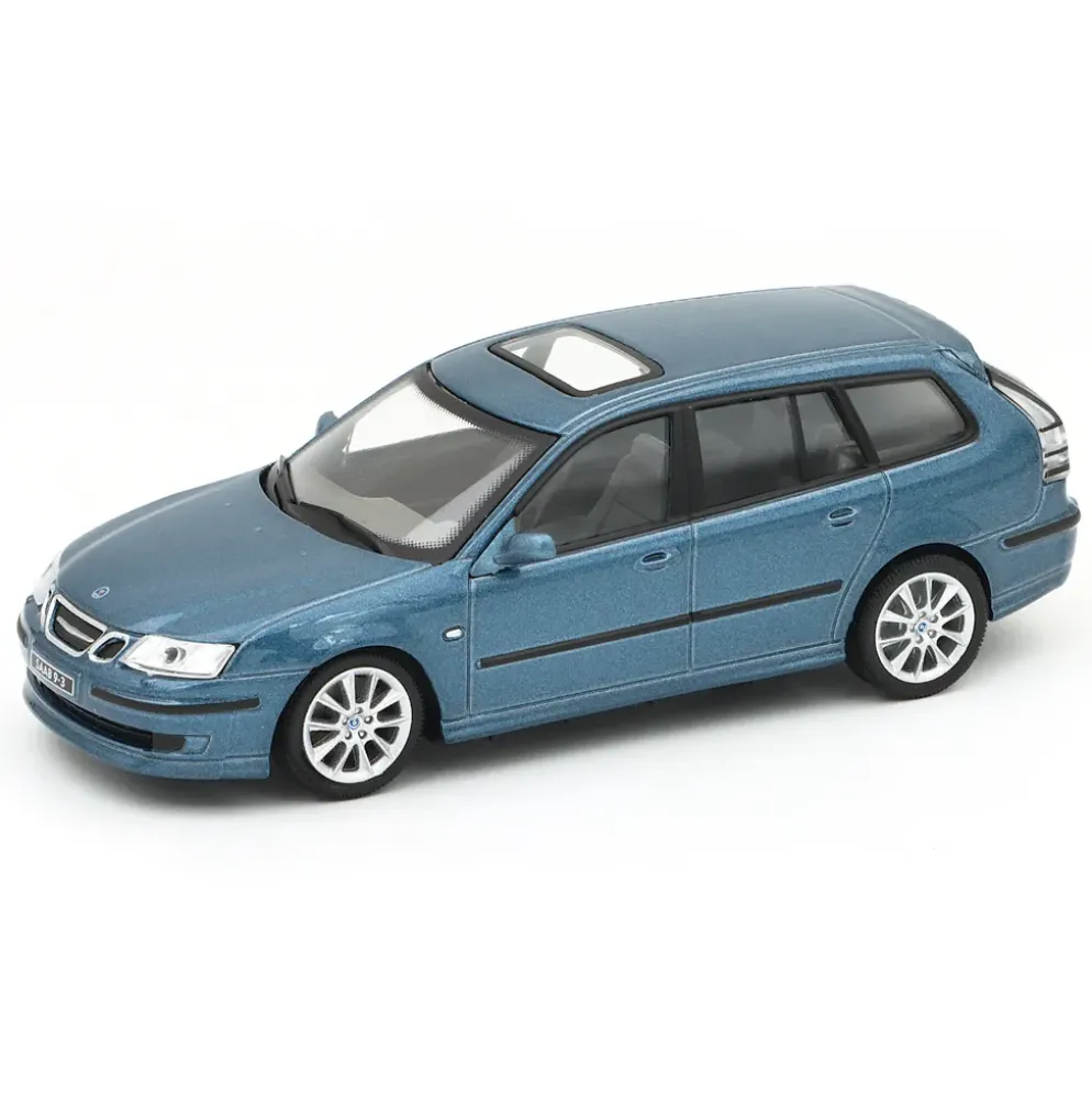 Saab 9-3 SportCombi - Blå - Cararama - 1:43
