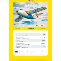 Saab 29 Tunnan - Plastbyggmodell - 80260 - Heller - 1:72