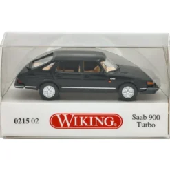 Saab 900 Turbo - Svart - Wiking - 1:87