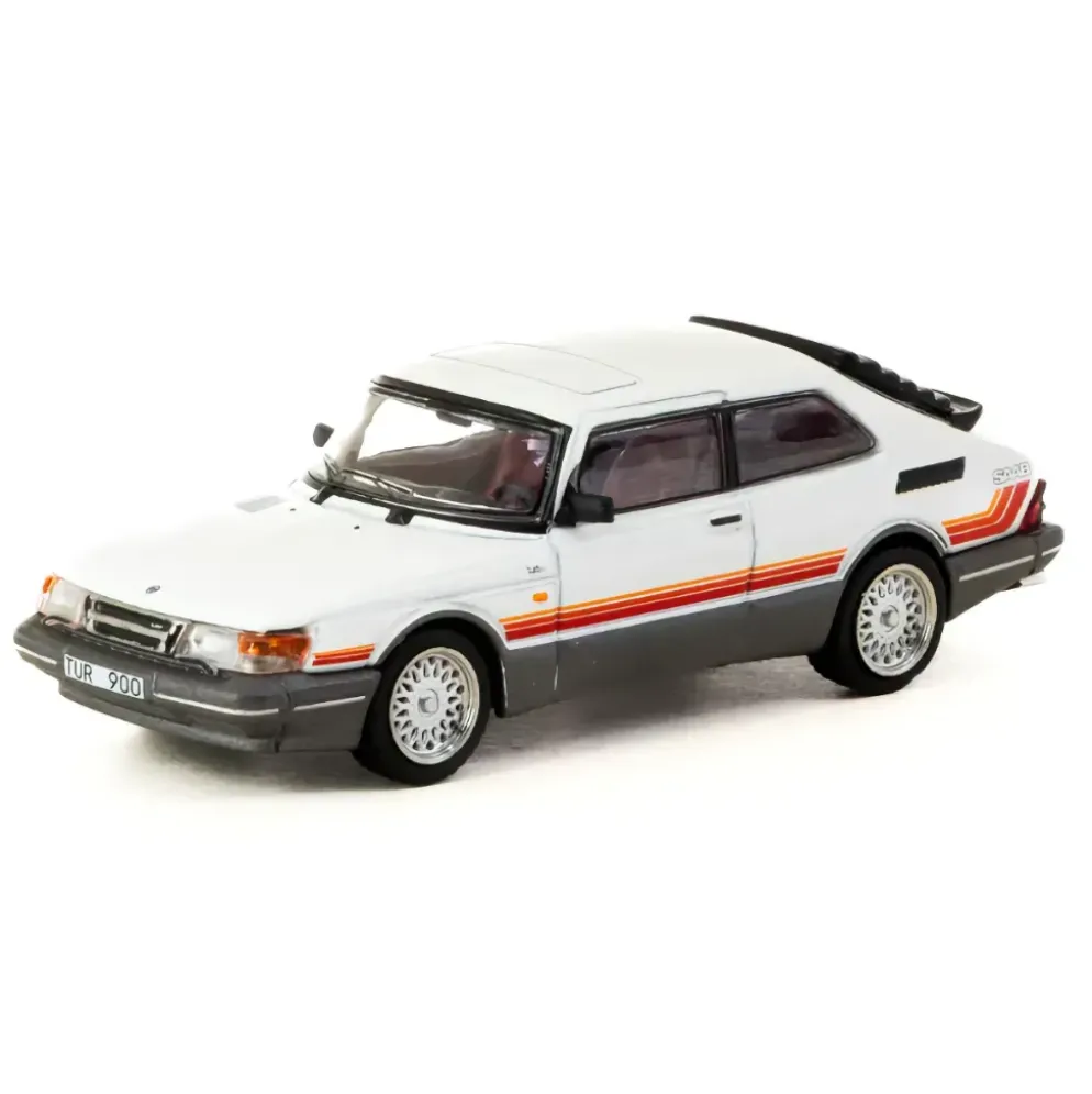 Saab 900 Turbo - Vit - GLOBAL64 - Tarmac Works