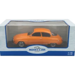 Saab 96 V4 - 1975 - Orange - Modelcar Group - 1:18