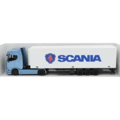 Scania S730 - Dragbil med Trailer - Bburago - 1:43 - 41 cm