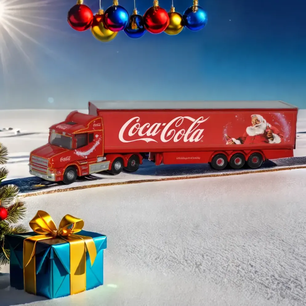 Scania T Cab - Coca-Cola Christmas Truck - Oxford - 1:148