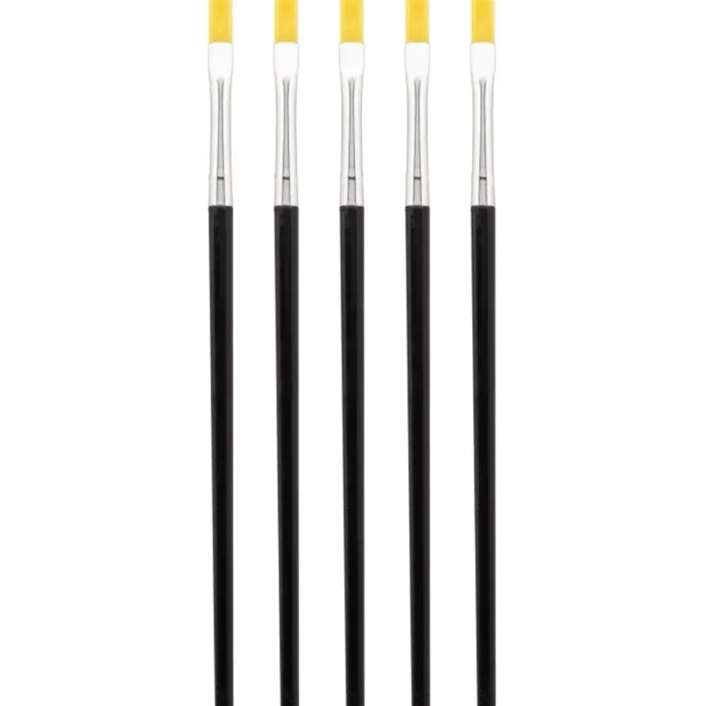 Set of 5 Flat Brushes - Penslar - PPB1500/S - Model Craft