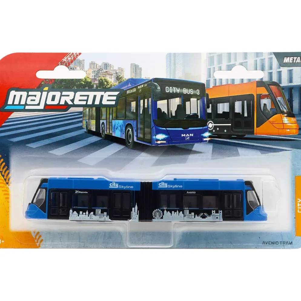 Siemens Avenio Tram - Blå - Spårvagn - Majorette - 17 cm